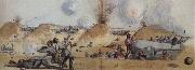 Frank Vizetelly The Interior of the North Eastern Salient of Fort Fisher During the Attack of the 13th,14th and 15th of January oil painting